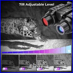 8X Digital Zoom Night Vision Goggles with Adjustable Infrared for Total Clarity