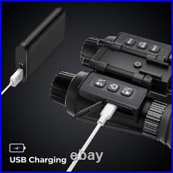 8X Digital Zoom Night Vision Goggles with Adjustable Infrared for Total Clarity