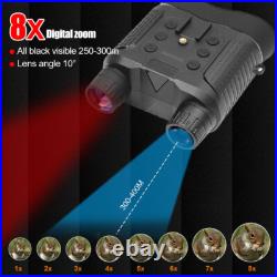 8X Night Vision 850nm Binoculars Infrared Digital Head Mount Goggles for Hunting