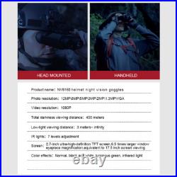 8X Night Vision 850nm Binoculars Infrared Digital Head Mount Goggles for Hunting