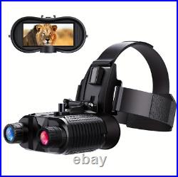 8X Zoom Night Vision Binoculars for Hunting Infrared Digital Head Mount Goggles