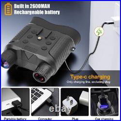 8X Zoom Night Vision Binoculars for Hunting Infrared Digital Head Mount Goggles