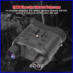 8X Zoom Night Vision Binoculars for Hunting Infrared Digital Head Mount Goggles