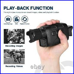 960P Monocular Night Vision Goggles Infrared Camera Video Recorder with 32G Card