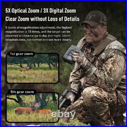 APEXEL 5X Digital Infrared Night Binoculars with 3'' LCD Screen Hunting Outdoor