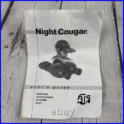 ATN Night Cougar Night Vision Goggle 1st Gen Head Mount Manual And Case Included