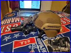 ATN PVS7-3 Night Vision Goggles and helmet setup