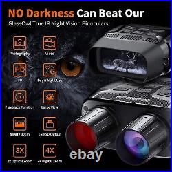 Advanced HD Infrared Night Vision Goggles FHD 1080P 32GB Memory Card Black