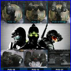 Airsoft Metal Helmet Mount + PVS15/18/31 NVG Night-vision goggle Model Dummy