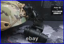 Airsoft Metal Helmet Mount + PVS15/18/31 NVG Night-vision goggle Model Dummy