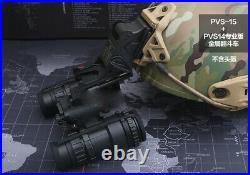 Airsoft Metal Helmet Mount + PVS15/18/31 NVG Night-vision goggle Model Dummy