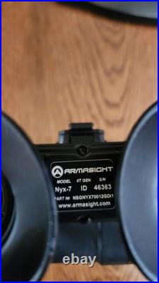 Armasight Nyx7 ID Night Vision Goggles and google attachment