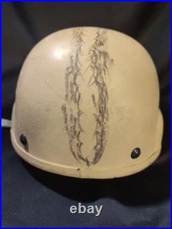 Authentic MICH Helmet Size M NVG Mount, Pads & Chin Strap military