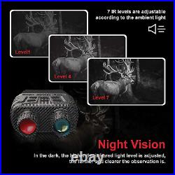 B1 (Carbon Fiber Color) Night Vision Goggles Binoculars with LCD Screen, Infrare