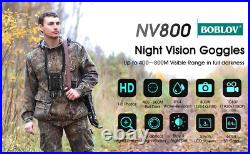 BOBLOV Night VIsion Goggles Binoculars 1080P 400-800M Full Dark 8X Digital 630N