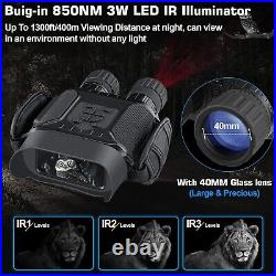 Bestguarder Digital Night Vision Binoculars for Adults, True IR Illuminator COMS