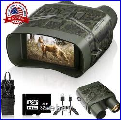 Binoculares con vision nocturna vinoculares night vision LCD Infrared largavista