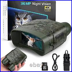 Binoculars 4K Night Vision Goggles for Hunting Infrared 4000mAh Lithium Battery