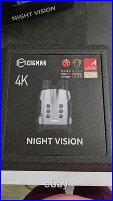 CIGMAN True 4K Night Vision Binoculars, Infrared Goggles