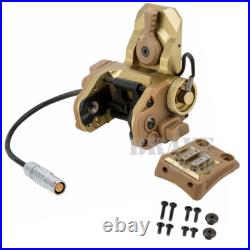 CNC Functional GSGM DPAM NVG Mount with4-Hole Helmet Shroud for ANVIS Night Vision