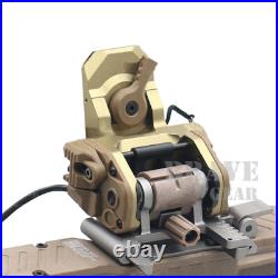 CNC Functional GSGM DPAM NVG Mount with4-Hole Helmet Shroud for ANVIS Night Vision