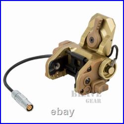 CNC Machined GSGM DPAM Night Vision Mount With3 Helmet Shroud Plate Dark Earth CNC Machined GSGM DPAM Night Vision Mount With3 Helmet Shroud Plate Dark Earth