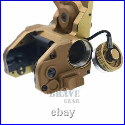 CNC Machined GSGM DPAM Night Vision Mount With3 Helmet Shroud Plate Dark Earth CNC Machined GSGM DPAM Night Vision Mount With3 Helmet Shroud Plate Dark Earth