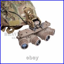 CNC Machined GSGM DPAM Night Vision Mount With3 Helmet Shroud Plate Dark Earth CNC Machined GSGM DPAM Night Vision Mount With3 Helmet Shroud Plate Dark Earth