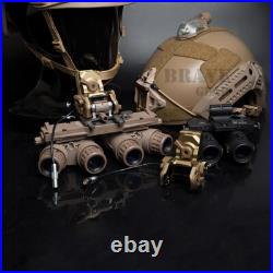 CNC Machined GSGM DPAM Night Vision Mount With3 Helmet Shroud Plate Dark Earth CNC Machined GSGM DPAM Night Vision Mount With3 Helmet Shroud Plate Dark Earth