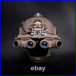 CNC Machined GSGM DPAM Night Vision Mount With3 Helmet Shroud Plate Dark Earth