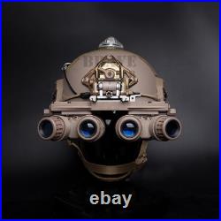 CNC Machined GSGM DPAM Night Vision Mount With3 Helmet Shroud Plate Dark Earth CNC Machined GSGM DPAM Night Vision Mount With3 Helmet Shroud Plate Dark Earth