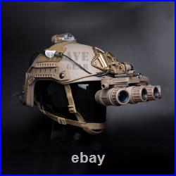 CNC Machined GSGM DPAM Night Vision Mount With3 Helmet Shroud Plate Dark Earth CNC Machined GSGM DPAM Night Vision Mount With3 Helmet Shroud Plate Dark Earth