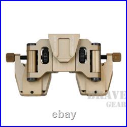 CNC Metal Modular Dual Binocular Bridge Helmet Night Vision NVG Dovetail Mount CNC Metal Modular Dual Binocular Bridge Helmet Night Vision NVG Dovetail Mount