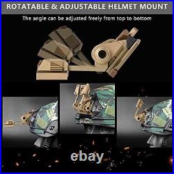 CNC PVS15/18 Night Vision Goggles Mount for L4G24 NVG Metal Helmet Mount Sand