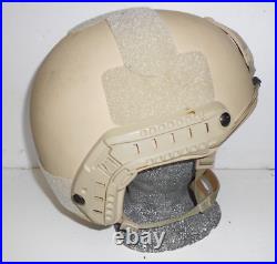 CPG RAIDER-EX Combat ACH Ballistic Helmet IIIa HIGH CUT Desert Tan XL NVG mount