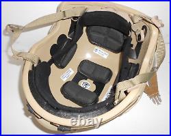 CPG RAIDER-EX Combat ACH Ballistic Helmet IIIa HIGH CUT Desert Tan XL NVG mount