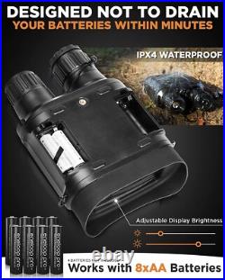 CREATIVE XP Night Vision Goggles Digital Binoculars PRO Infrared Lens Black NEW
