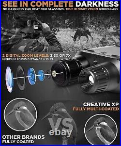 CREATIVE XP Night Vision Goggles Military Binoculars Black with 32GB SD Card