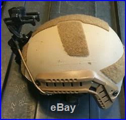 CUSTOM GUNFIGHTER DH-132A CVC BALLISTIC HELMET With NOROTOS NVG AND RHINO MOUNT