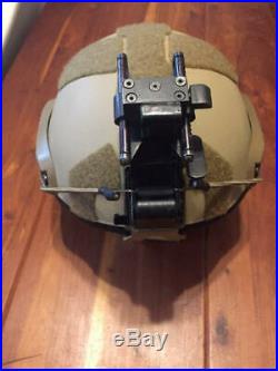 CUSTOM GUNFIGHTER DH-132A CVC BALLISTIC HELMET With WILCOX NVG AND RHINO MOUNT