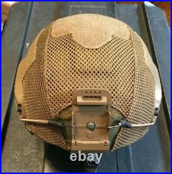 CUSTOM GUNFIGHTER DH-132B CVC BALLISTIC HELMET With NOROTOS NVG and RHINO mount