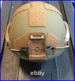 CUSTOM GUNFIGHTER DH-132B CVC BALLISTIC HELMET With NOROTOS NVG and RHINO mount