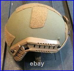 CUSTOM GUNFIGHTER DH-132B CVC BALLISTIC HELMET With NOROTOS NVG and RHINO mount