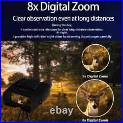 CZ080 Night Vision Goggles 8X Zoom 4K Digital HD IR Binoculars Hunting