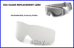 Case of 50 New ESS Profile NVG Goggle, TurboFan, FirePro Clear Replacement Lens