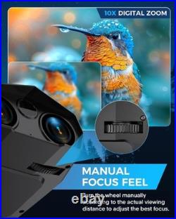 Compact Night Vision Goggles 5000mAh Rechargeable 10X Zoom Anti-Reflective Lens Compact Night Vision Goggles 5000mAh Rechargeable 10X Zoom Anti-Reflective Lens