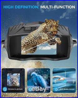 Compact Night Vision Goggles 5000mAh Rechargeable 10X Zoom Anti-Reflective Lens Compact Night Vision Goggles 5000mAh Rechargeable 10X Zoom Anti-Reflective Lens