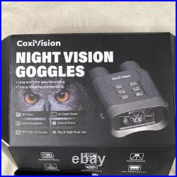 Coxivision 4K Night Vision Goggles, Rechargeable Battery, IP54 Waterproof, USBC