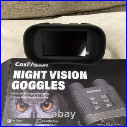 Coxivision 4K Night Vision Goggles, Rechargeable Battery, IP54 Waterproof, USBC