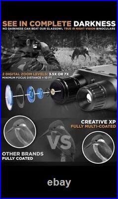 Creative XP Night Vision Goggles GlassCondor Pro Binoculars Hunting Black New